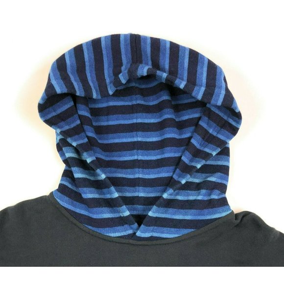 Cult Of Individuality Hoodie Hooded Sweatshirt Black Striped Mens Large Pullover - Picture 3 of 10